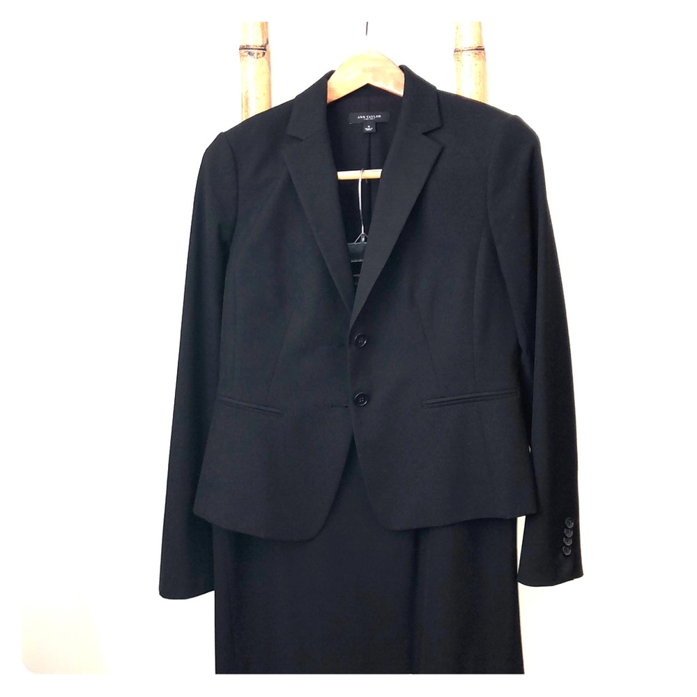 Ann Taylor black skirt suit